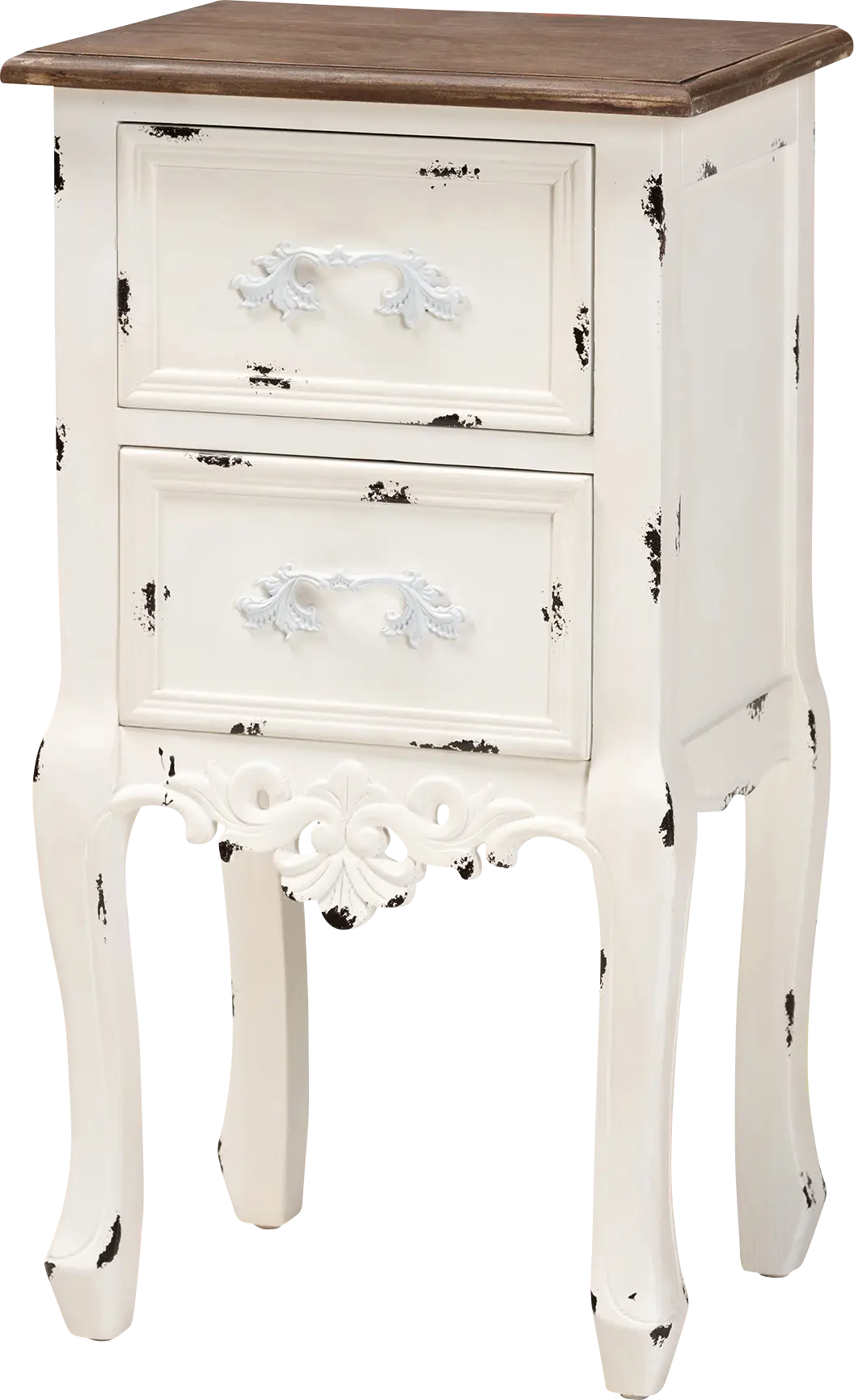 Ripplewood White Nightstand