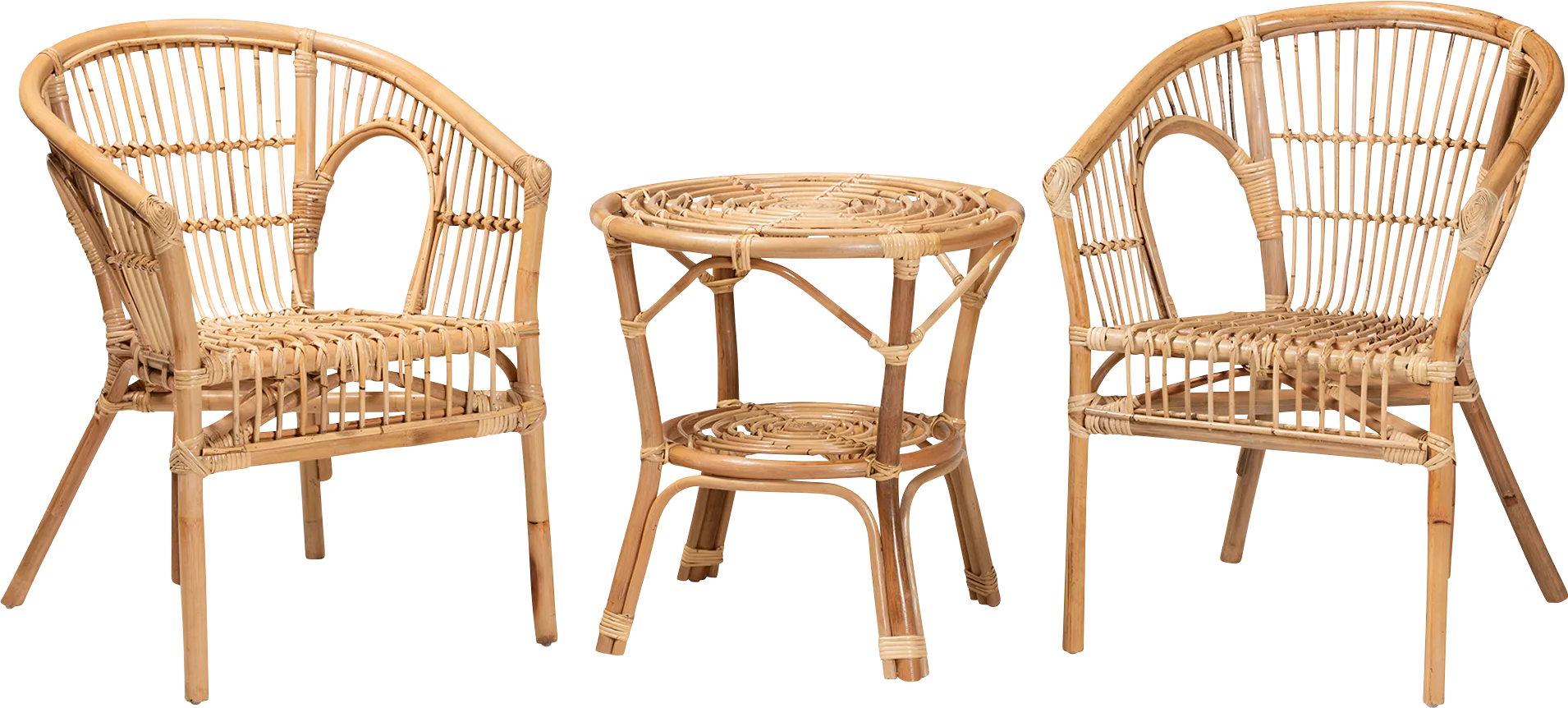 Atella Ann III Brown 3 Pc Accent Chair and End Table Set - Thumbnail - Image 1