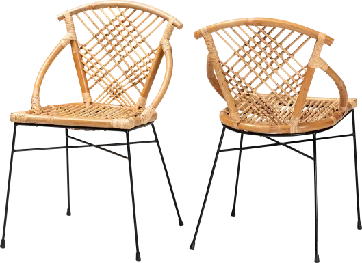 Penelola Brown Arm Chair, Set of 2