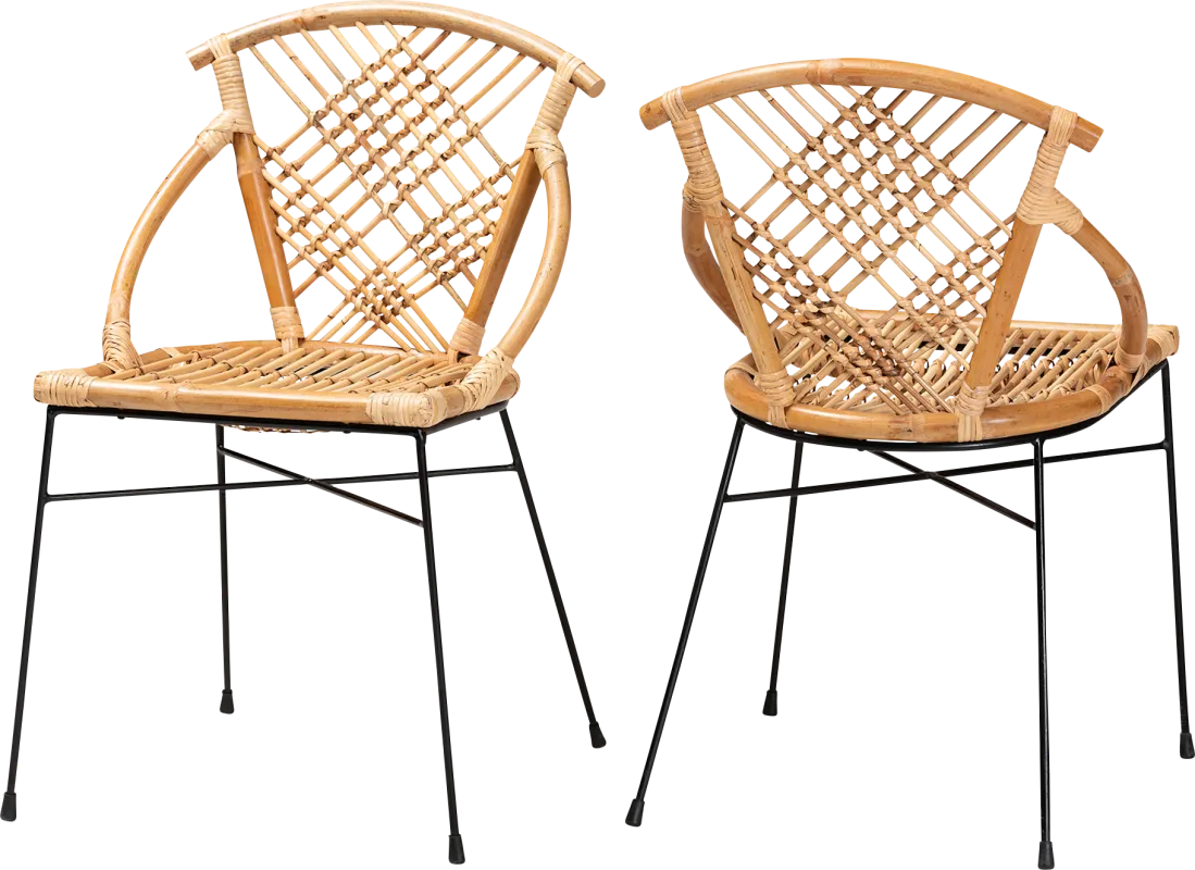 Penelola Brown Arm Chair, Set of 2