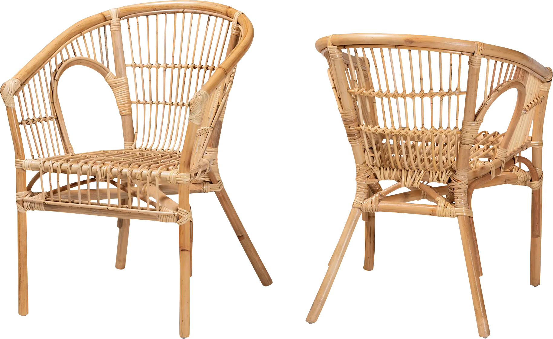 Atella Ann III Brown Arm Chair, Set of 2