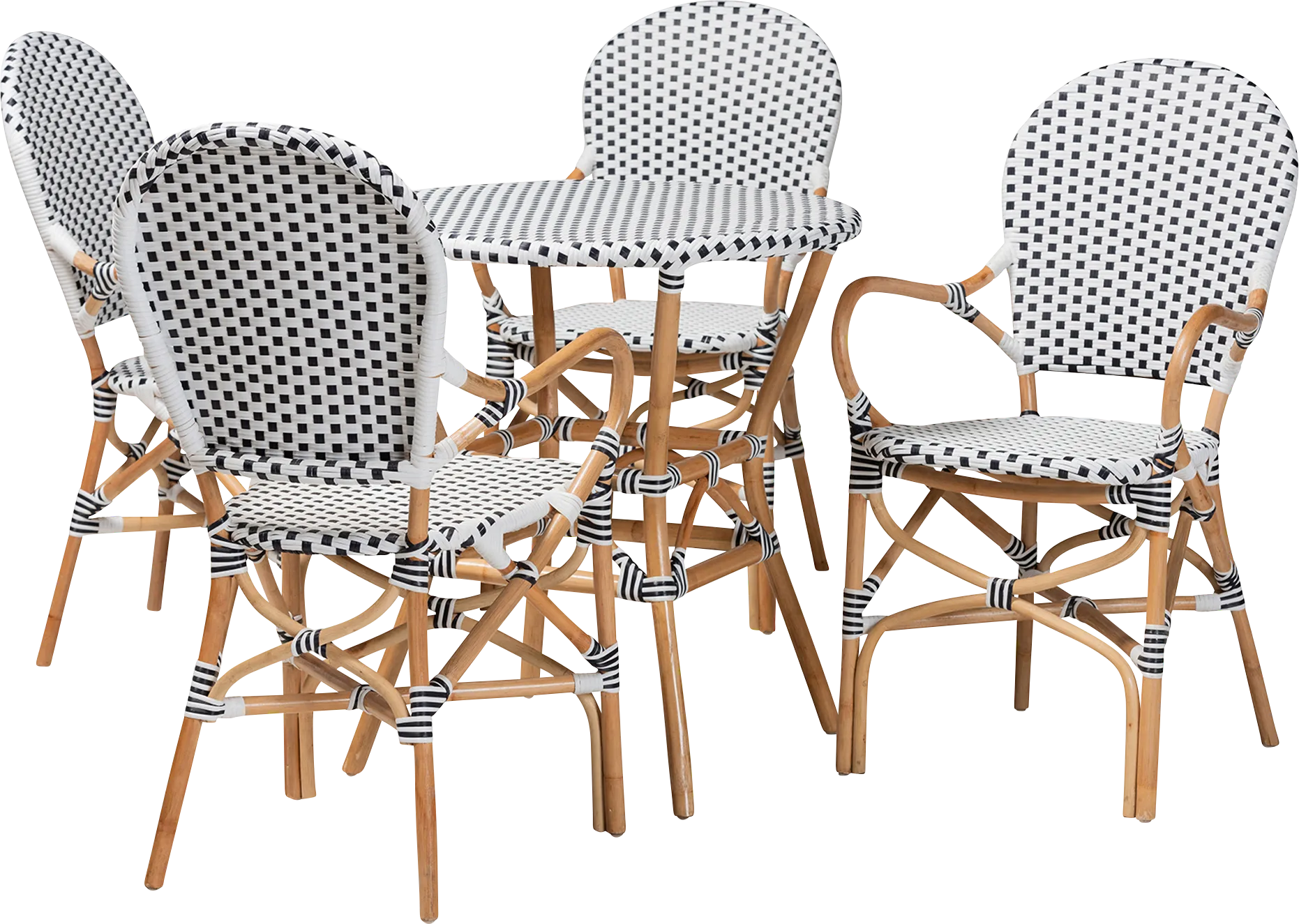 Outdoor Nalina Elle I Black 5 Pc Dining Set - Image 1