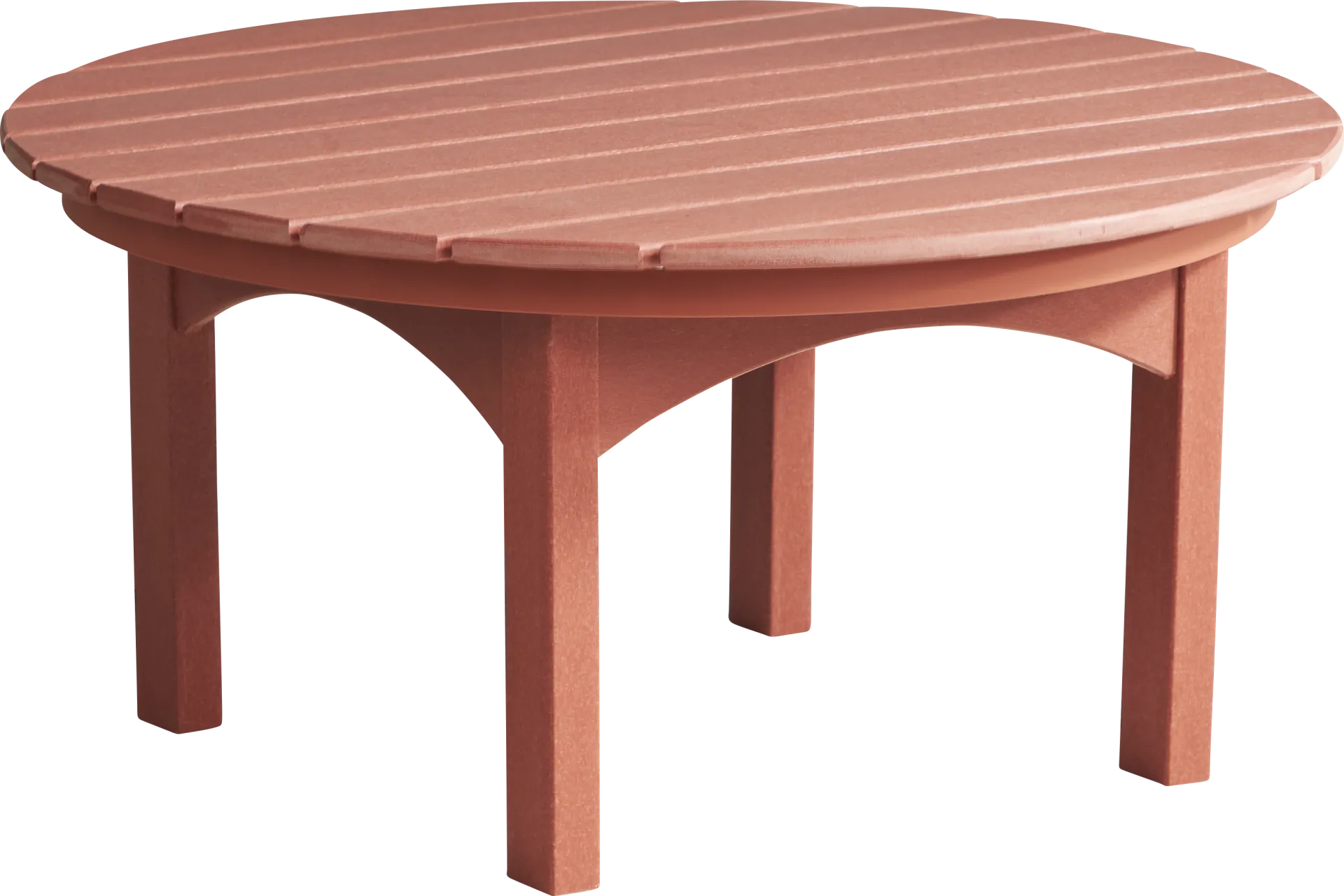 Addy Red Round Outdoor Cocktail Table - Image 1