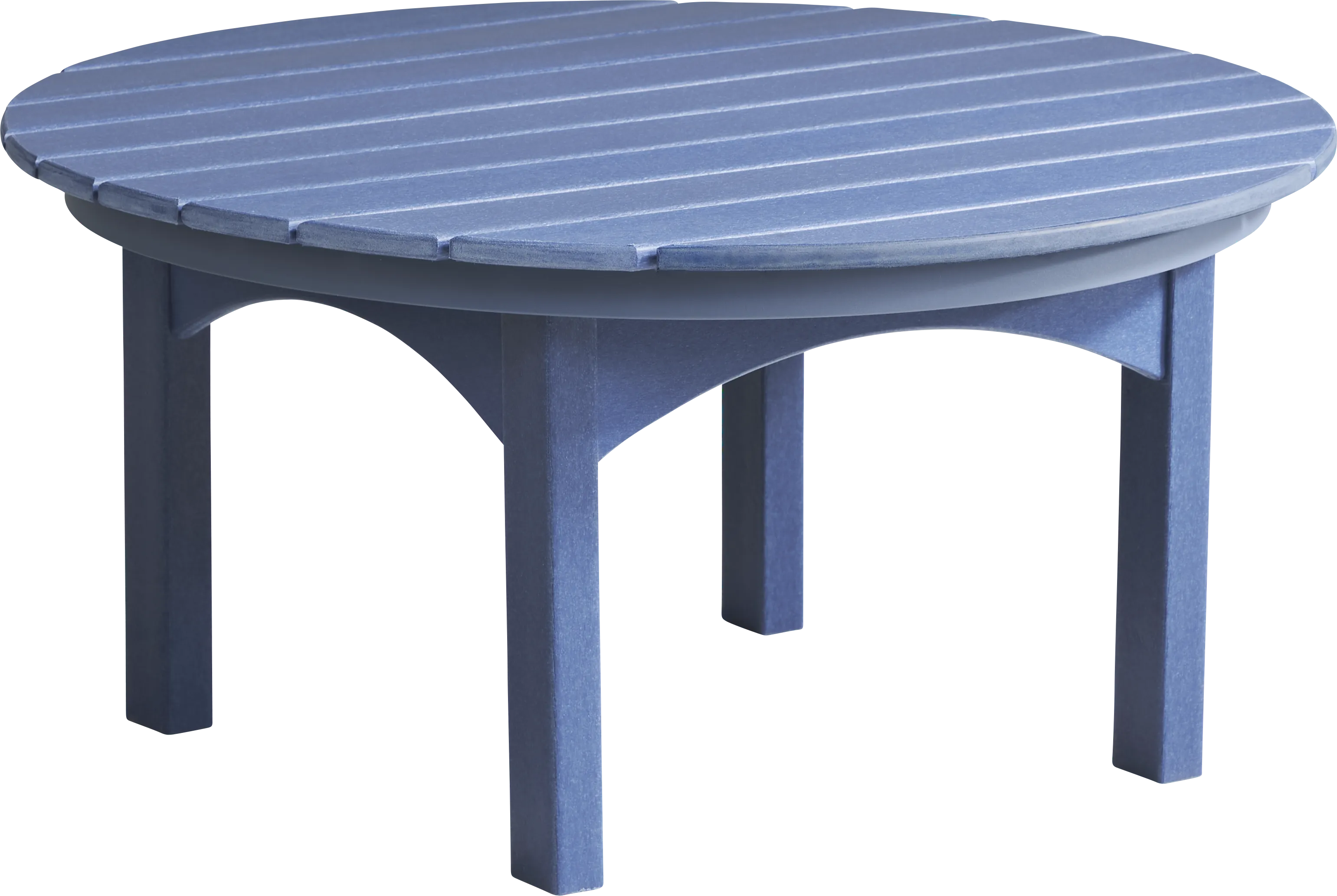 Addy Navy Round Outdoor Cocktail Table - Thumbnail - Image 1