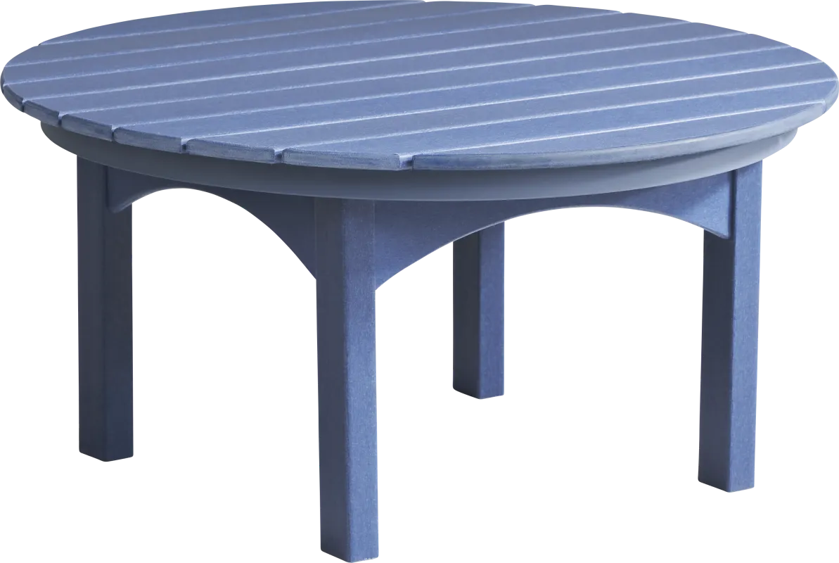Addy Navy Round Outdoor Cocktail Table