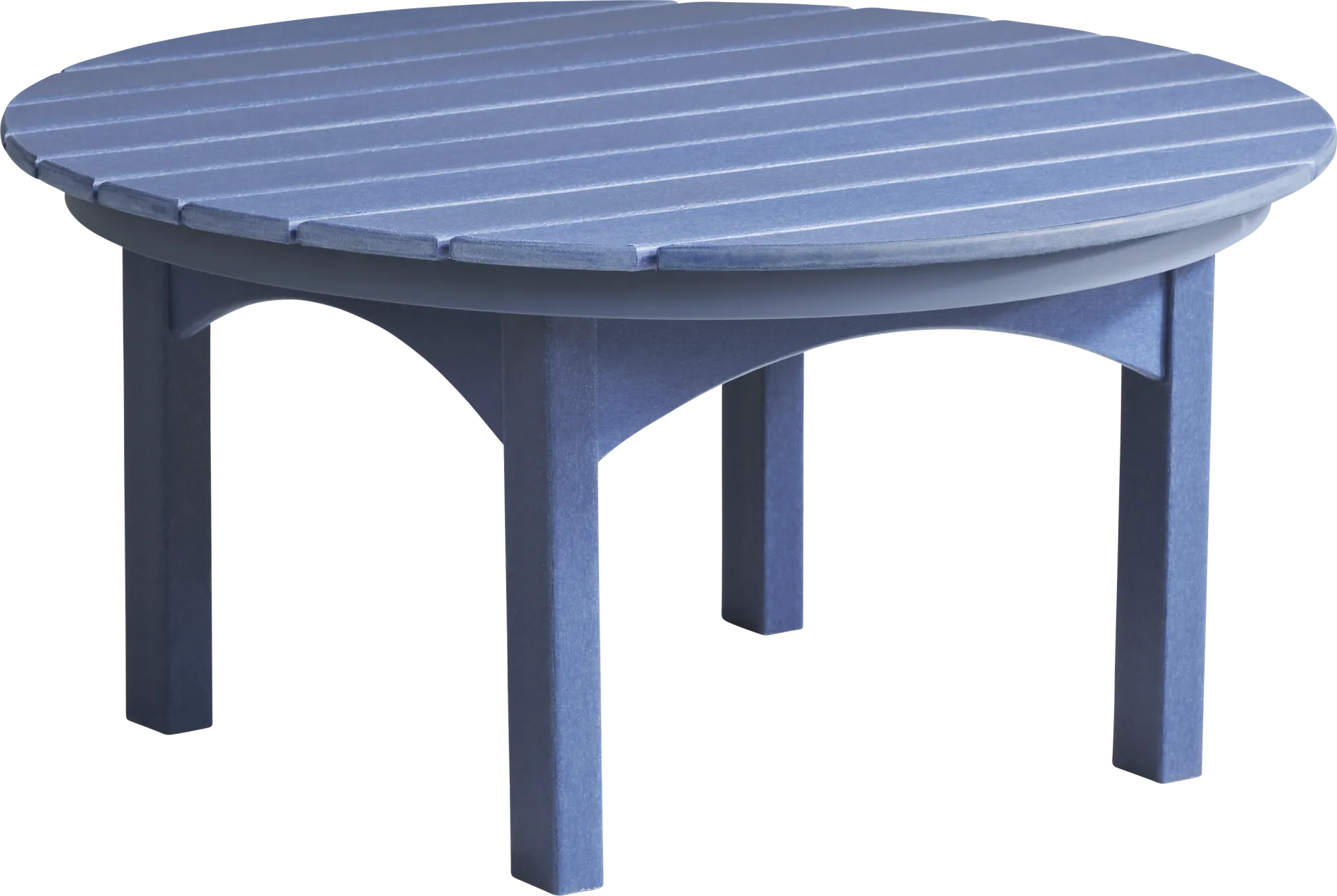 Addy Navy Round Outdoor Cocktail Table - Image 1