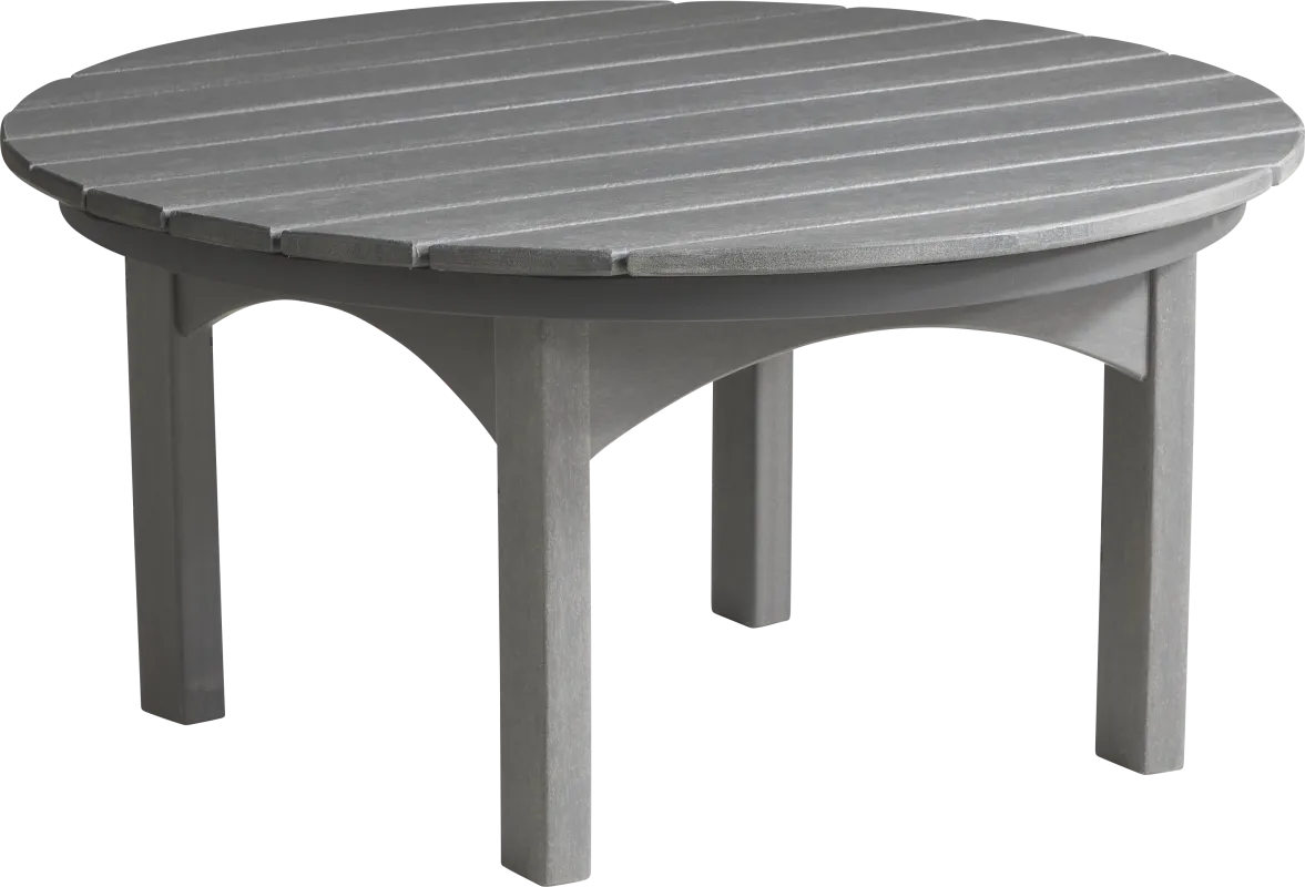 Addy Gray Round Outdoor Cocktail Table