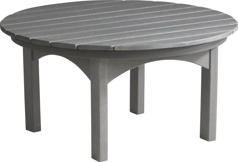 Addy Gray Round Outdoor Cocktail Table