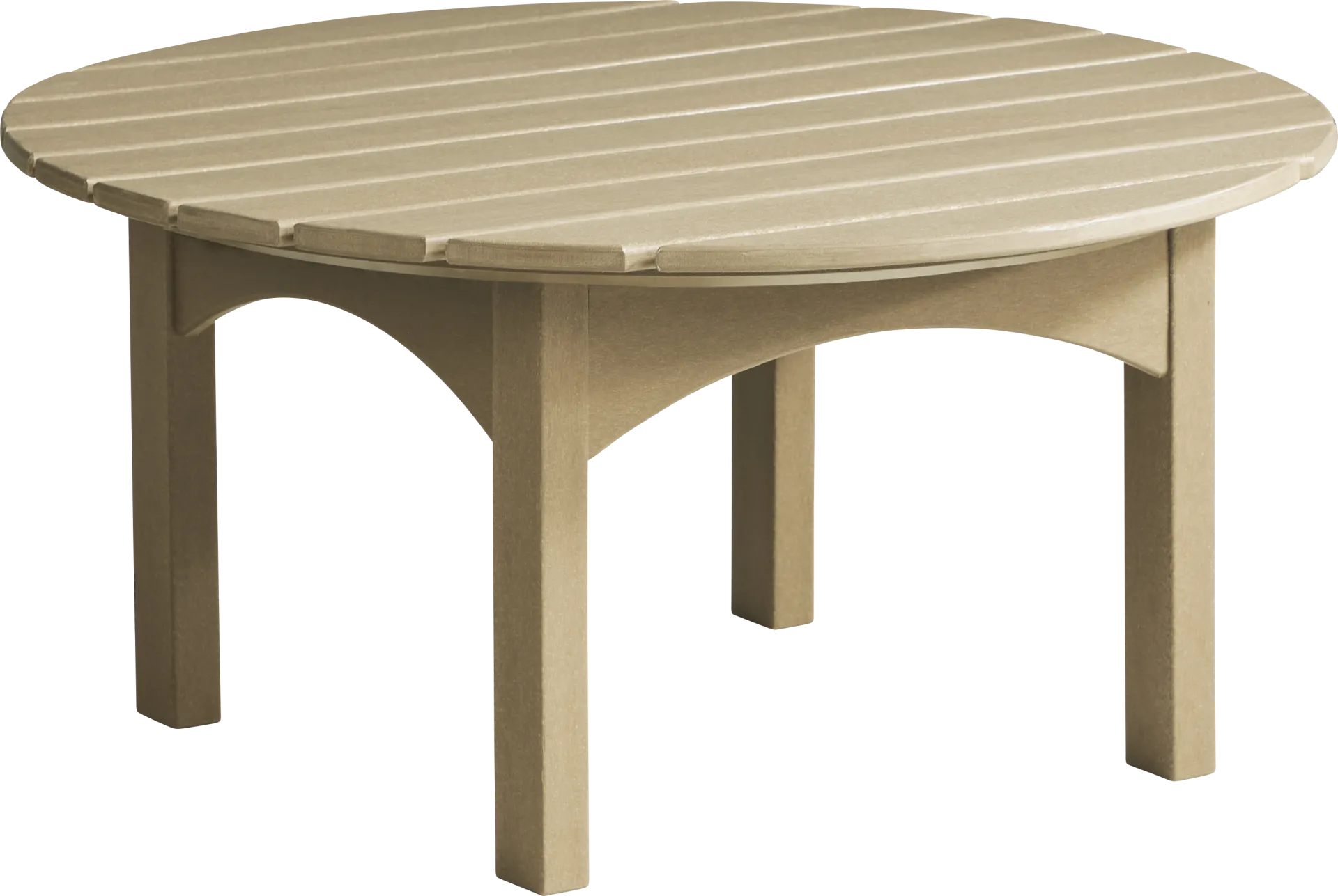 Addy Brown Round Outdoor Cocktail Table - Image 1