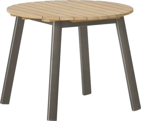 Ocean Tide Gray Outdoor End Table