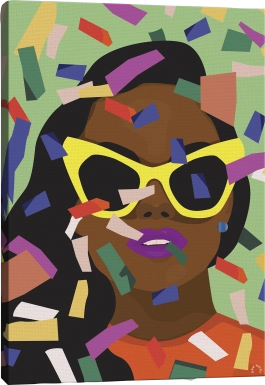 Kids Issa Celebration II Green Artwork