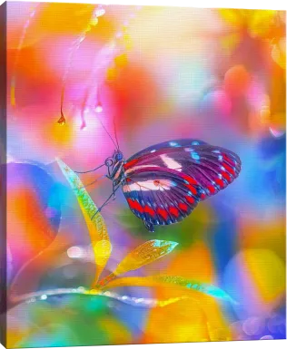 Kids Kaleidoscope Butterfly II Rainbow Artwork