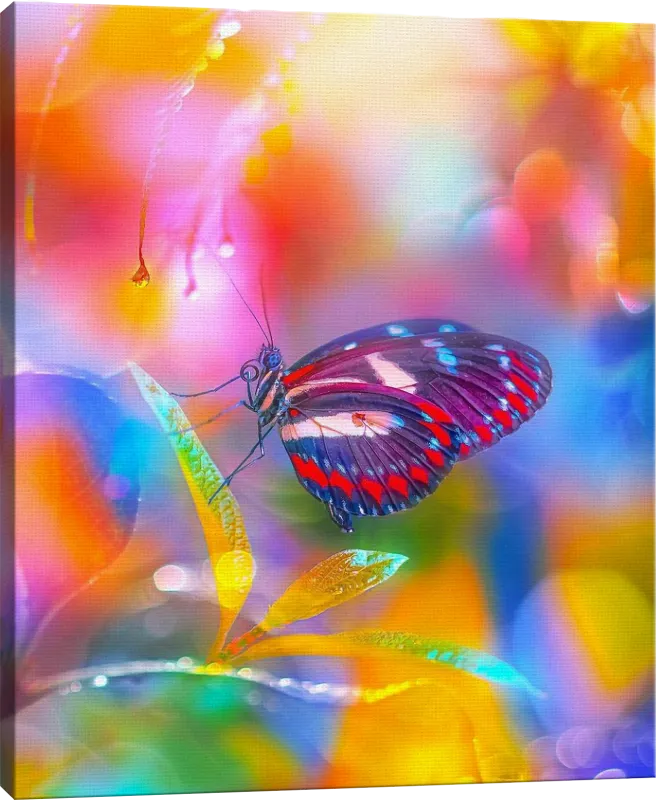 Kids Kaleidoscope Butterfly II Rainbow Artwork