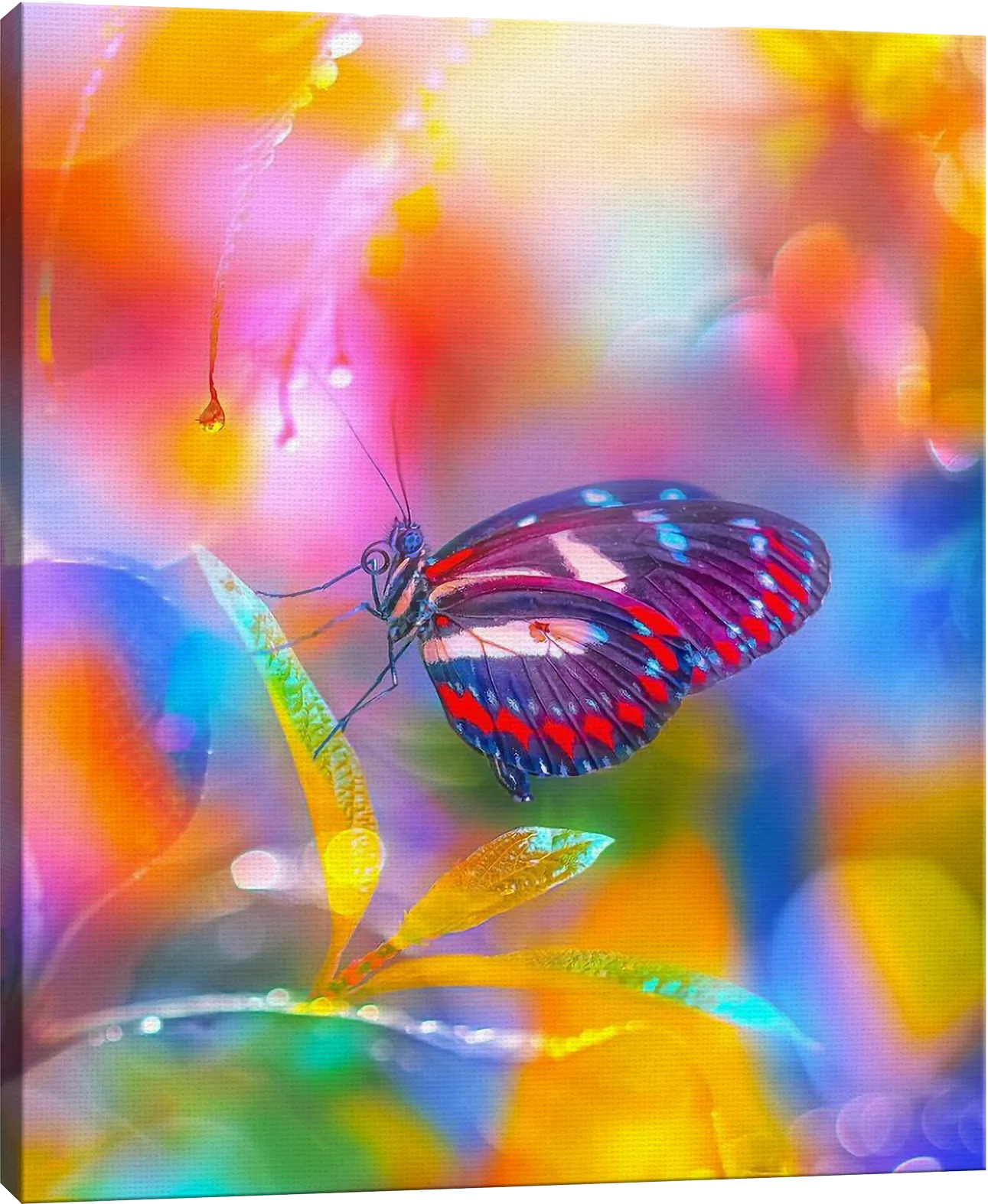 Kids Kaleidoscope Butterfly I Rainbow Artwork - Image 1