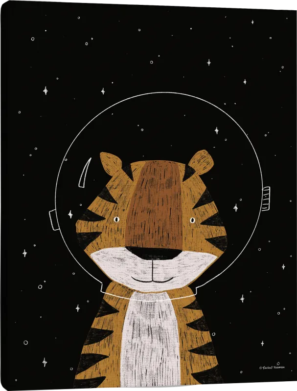 Kids Astro Tiger II Black Artwork