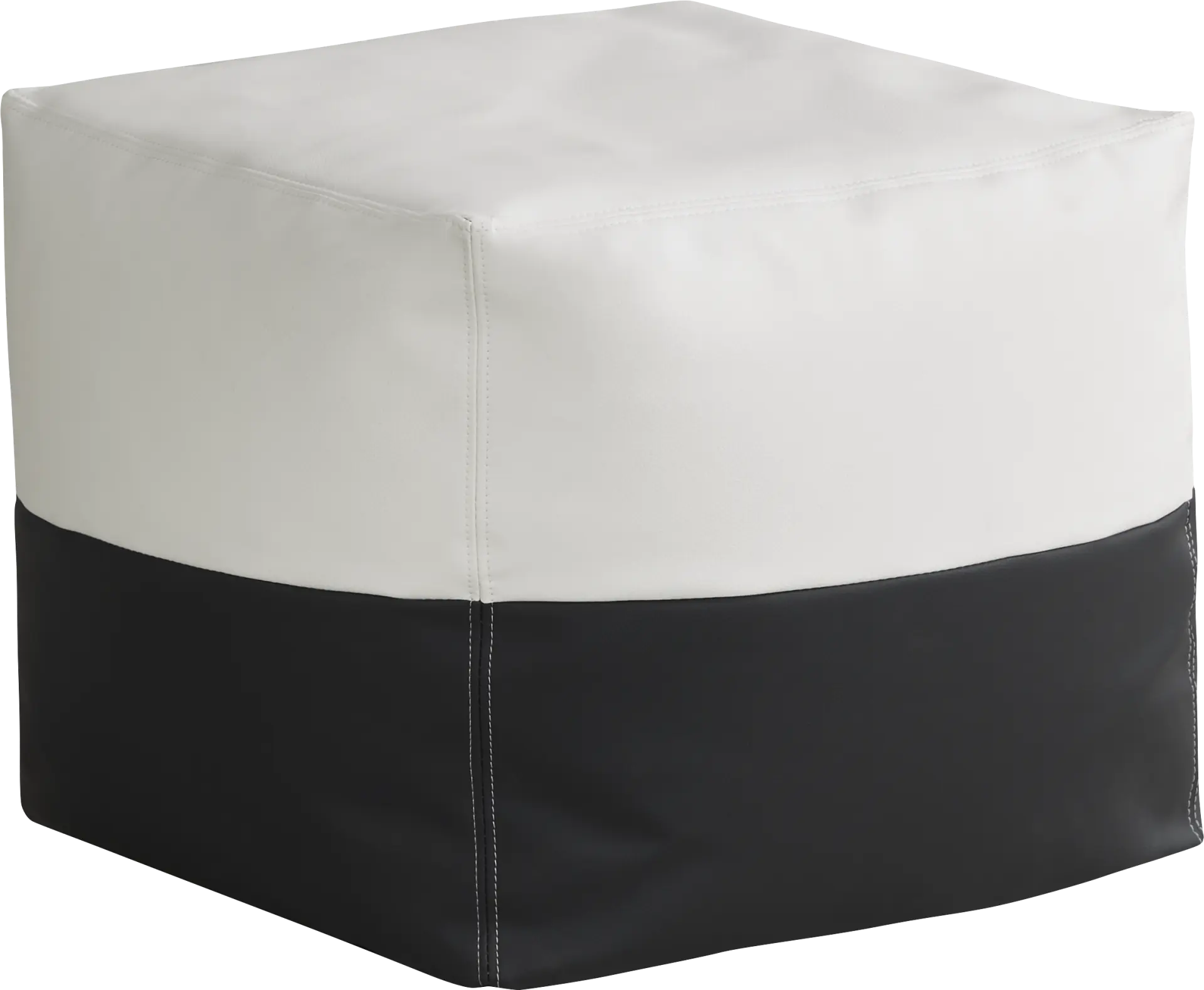Pall Black Outdoor Pouf Ottoman