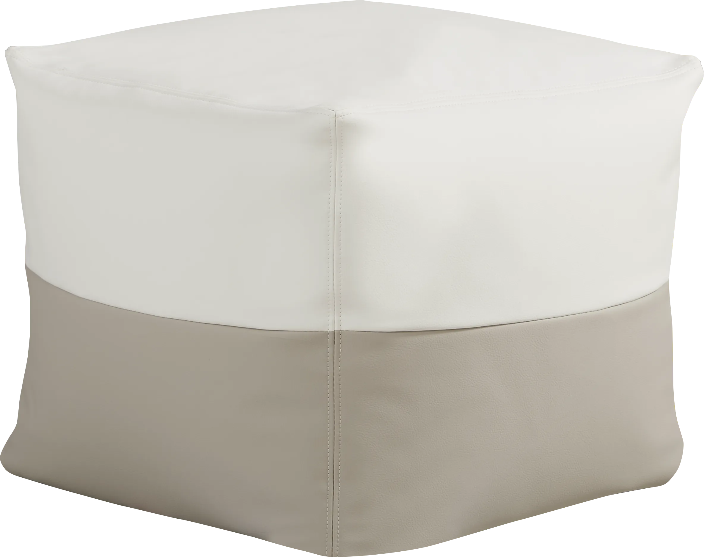 Pall Taupe Outdoor Pouf Ottoman - Thumbnail - Image 1