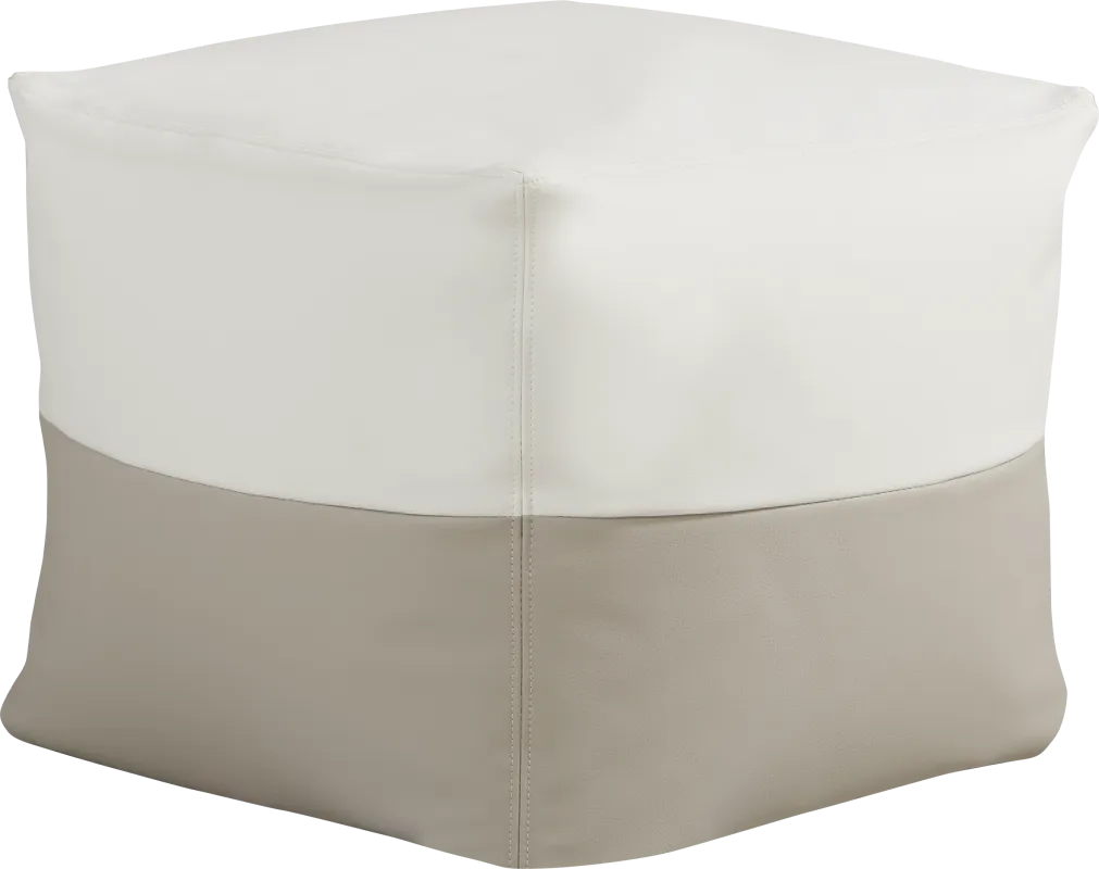 Pall Taupe Outdoor Pouf Ottoman