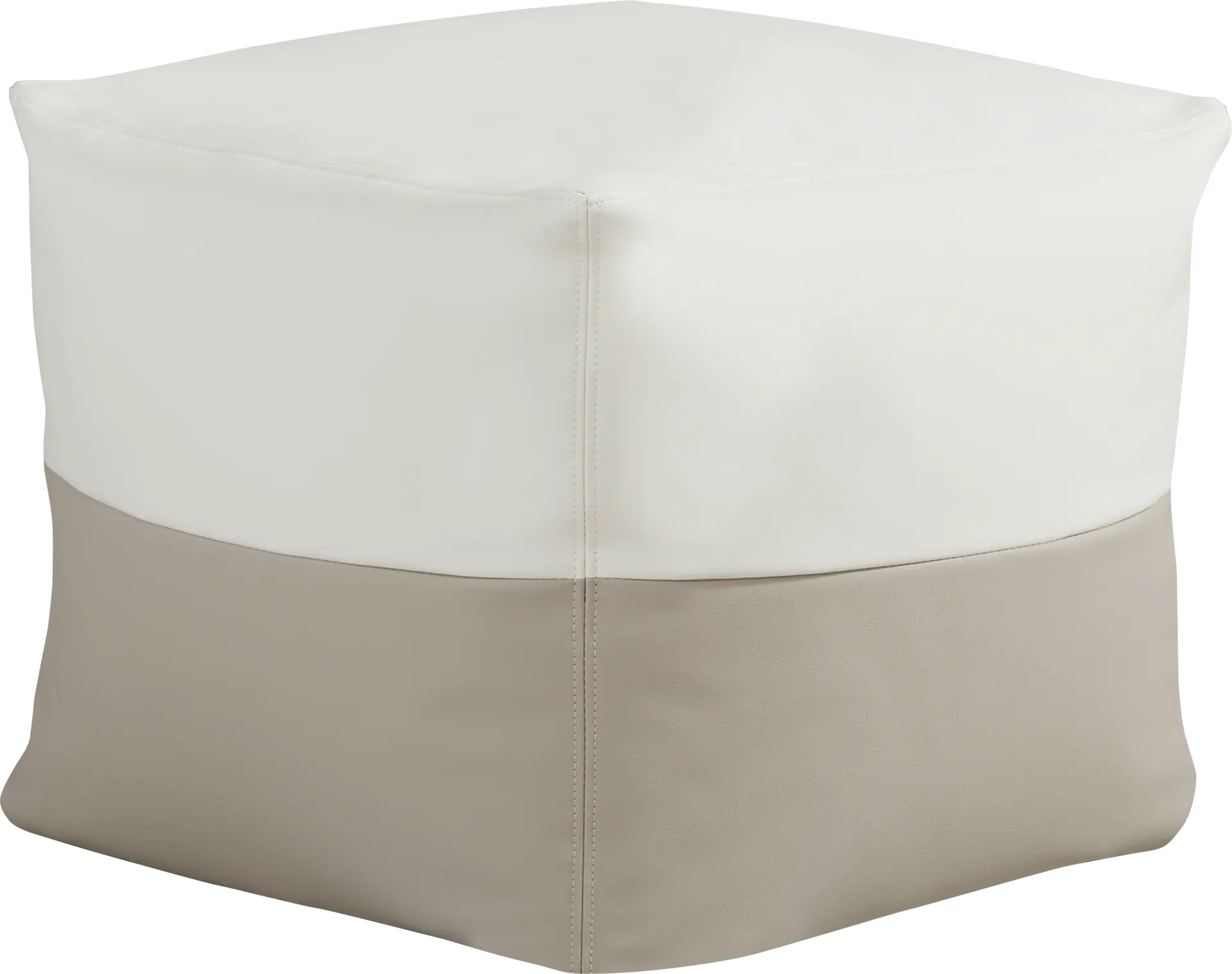 Pall Taupe Outdoor Pouf Ottoman