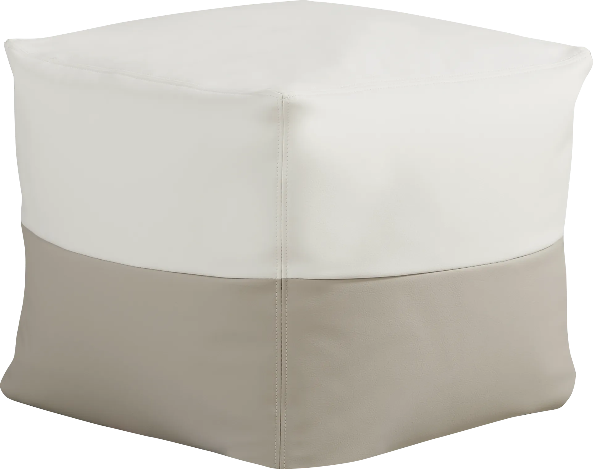 Pall Taupe Outdoor Pouf Ottoman - Image 1