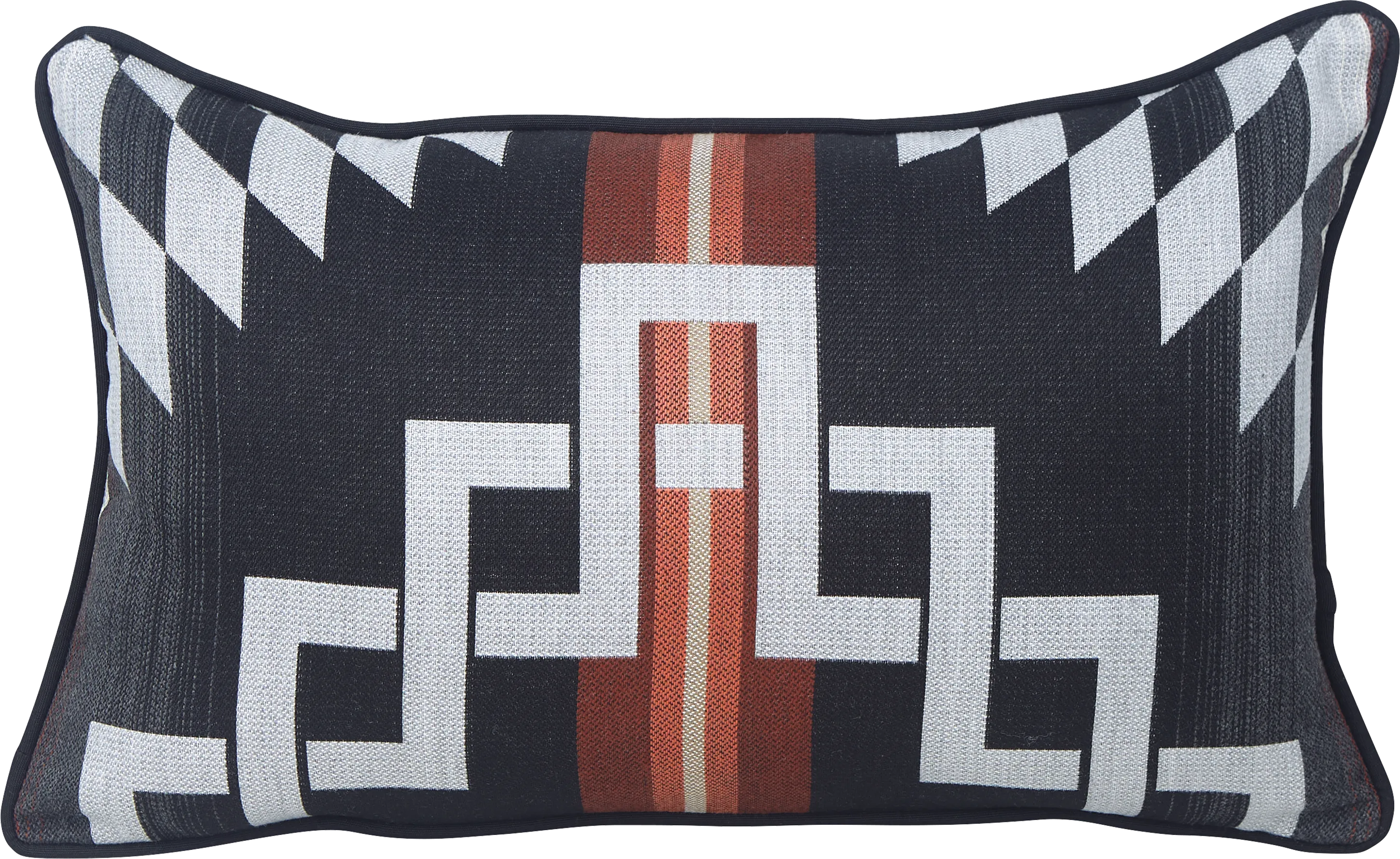 Zapotec Black Indoor/Outdoor Accent Pillow - Thumbnail - Image 1