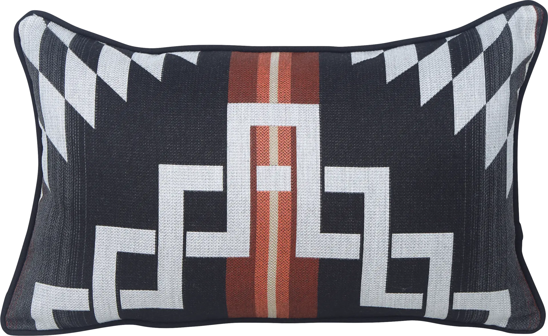 Zapotec Black Indoor/Outdoor Accent Pillow
