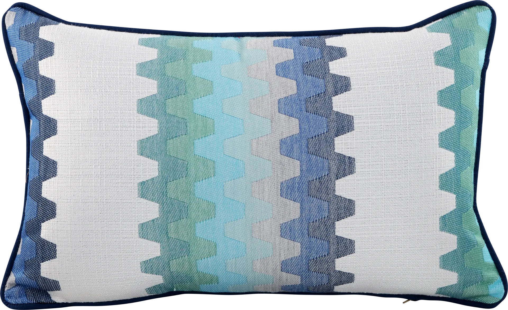 Accordion Geo Seaport Indoor/Outdoor Accent Pillow