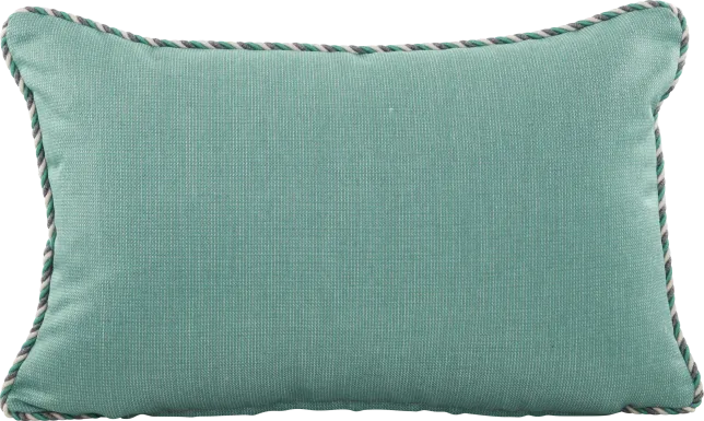 Turquoise Solid Indoor/Outdoor Accent Pillow