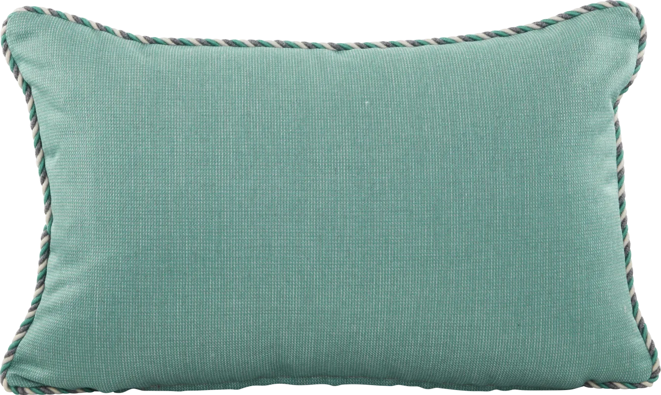 Turquoise Solid Indoor/Outdoor Accent Pillow