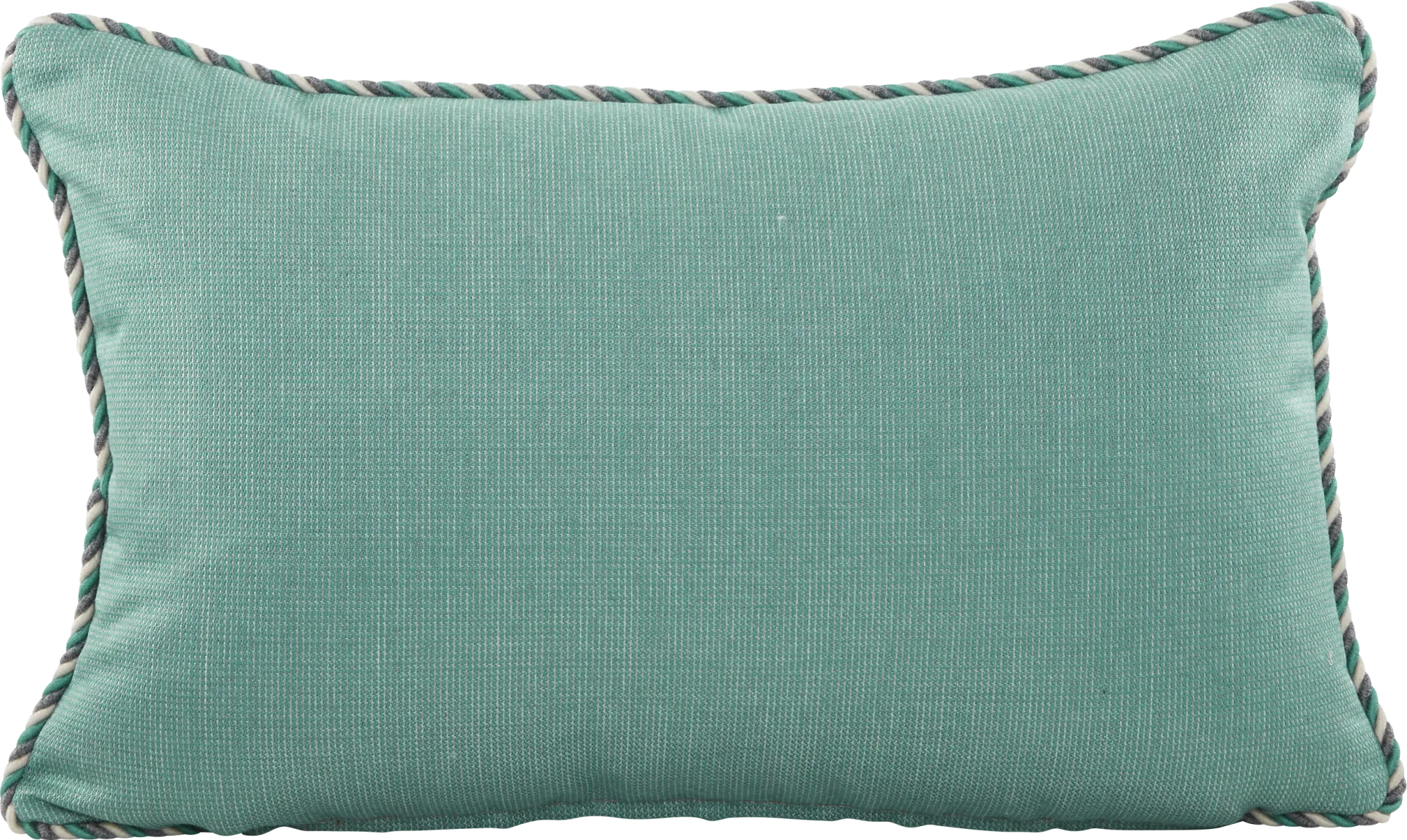 Turquoise Solid Indoor/Outdoor Accent Pillow - Image 1