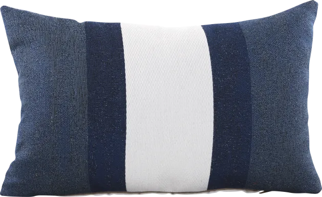 Madura Navy Indoor/Outdoor Accent Pillow