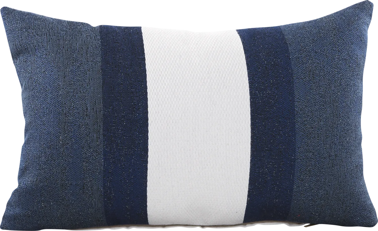 Madura Navy Indoor/Outdoor Accent Pillow