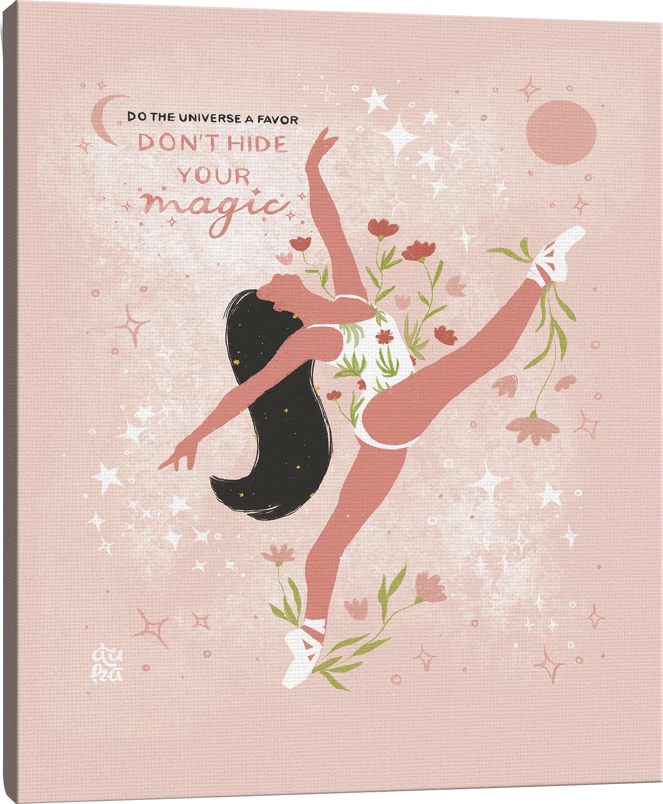Kids Don't Hide Your Magic II Pink Artwork - Image 1