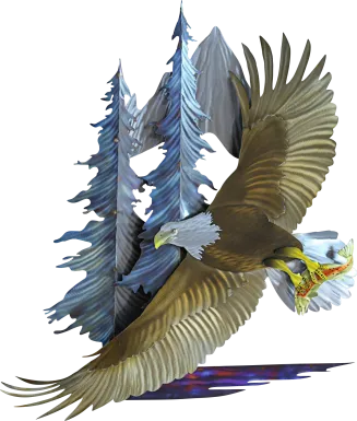 Freedom Eagle Outdoor Wall Art