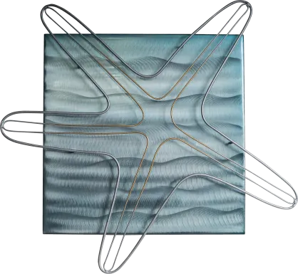 Starfish Blue Outdoor Wall Art