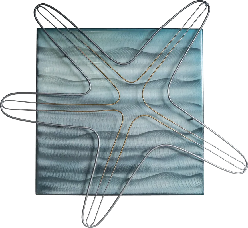 Starfish Blue Outdoor Wall Art