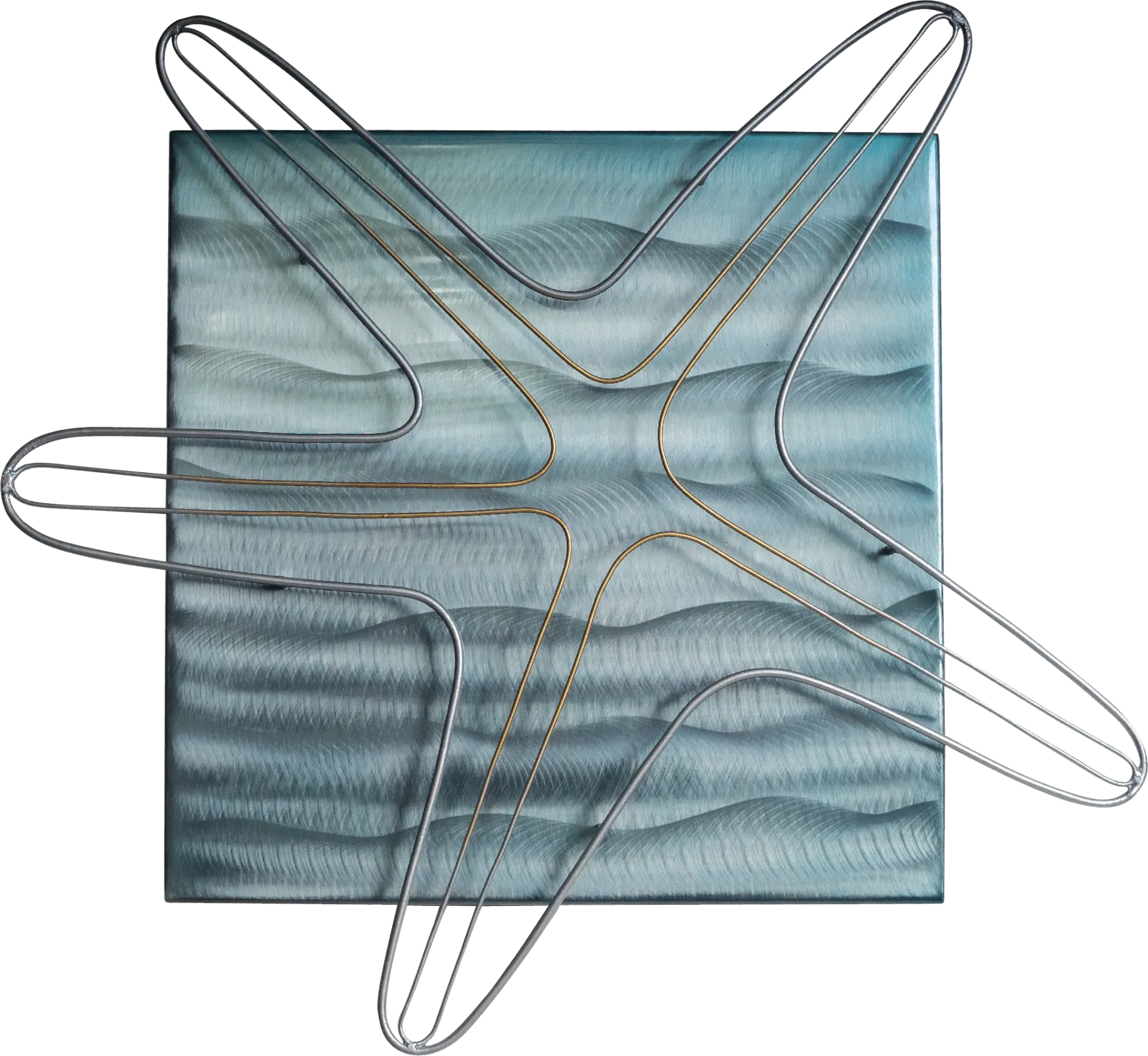 Starfish Blue Outdoor Wall Art - Image 1