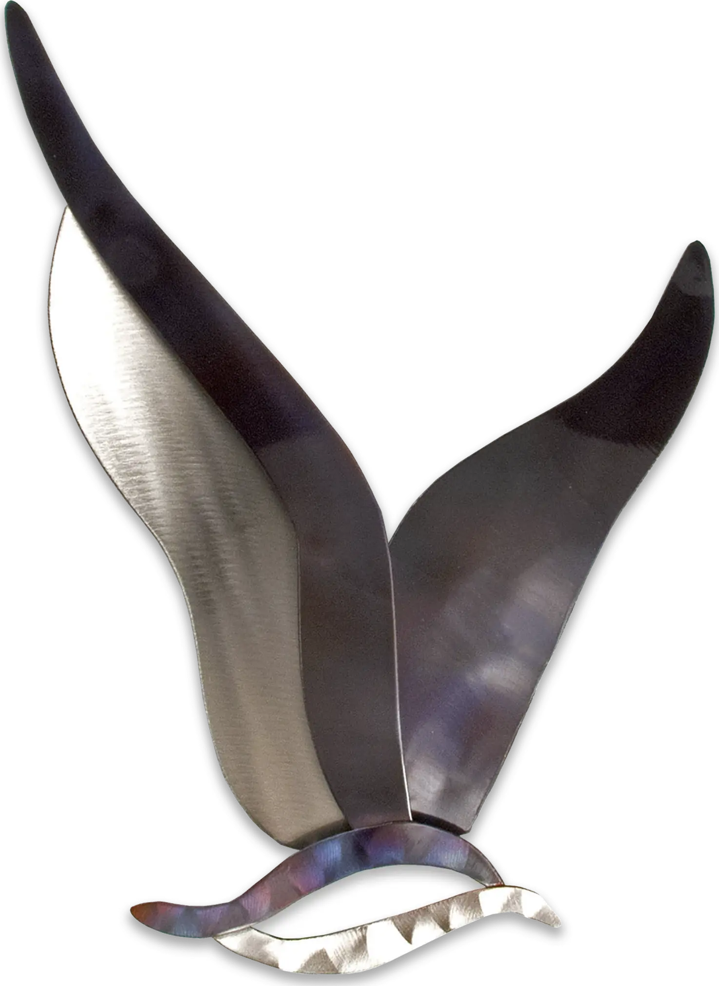 Abstract Seagull Blue Outdoor Wall Art