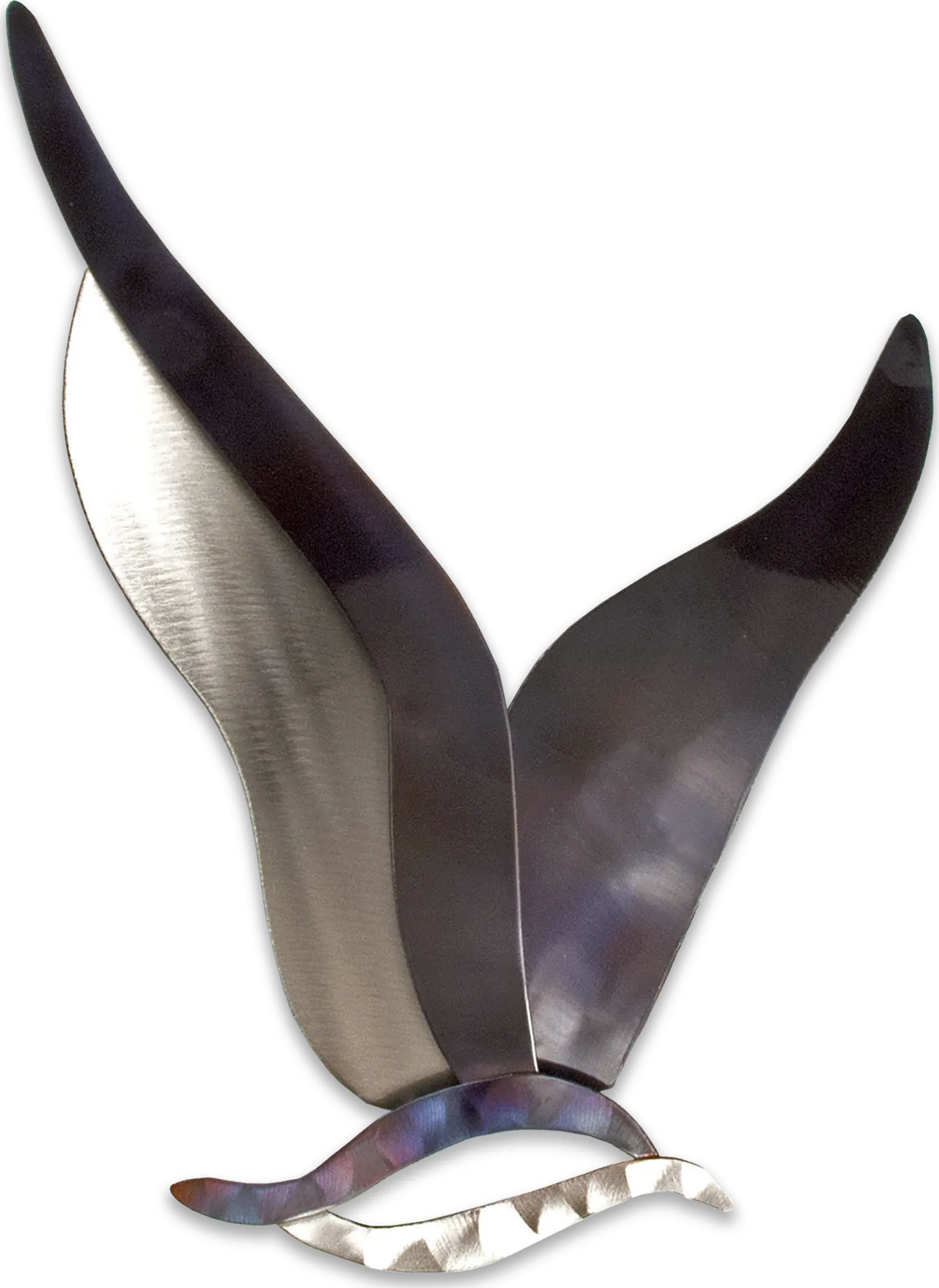 Abstract Seagull Blue Outdoor Wall Art - Image 1