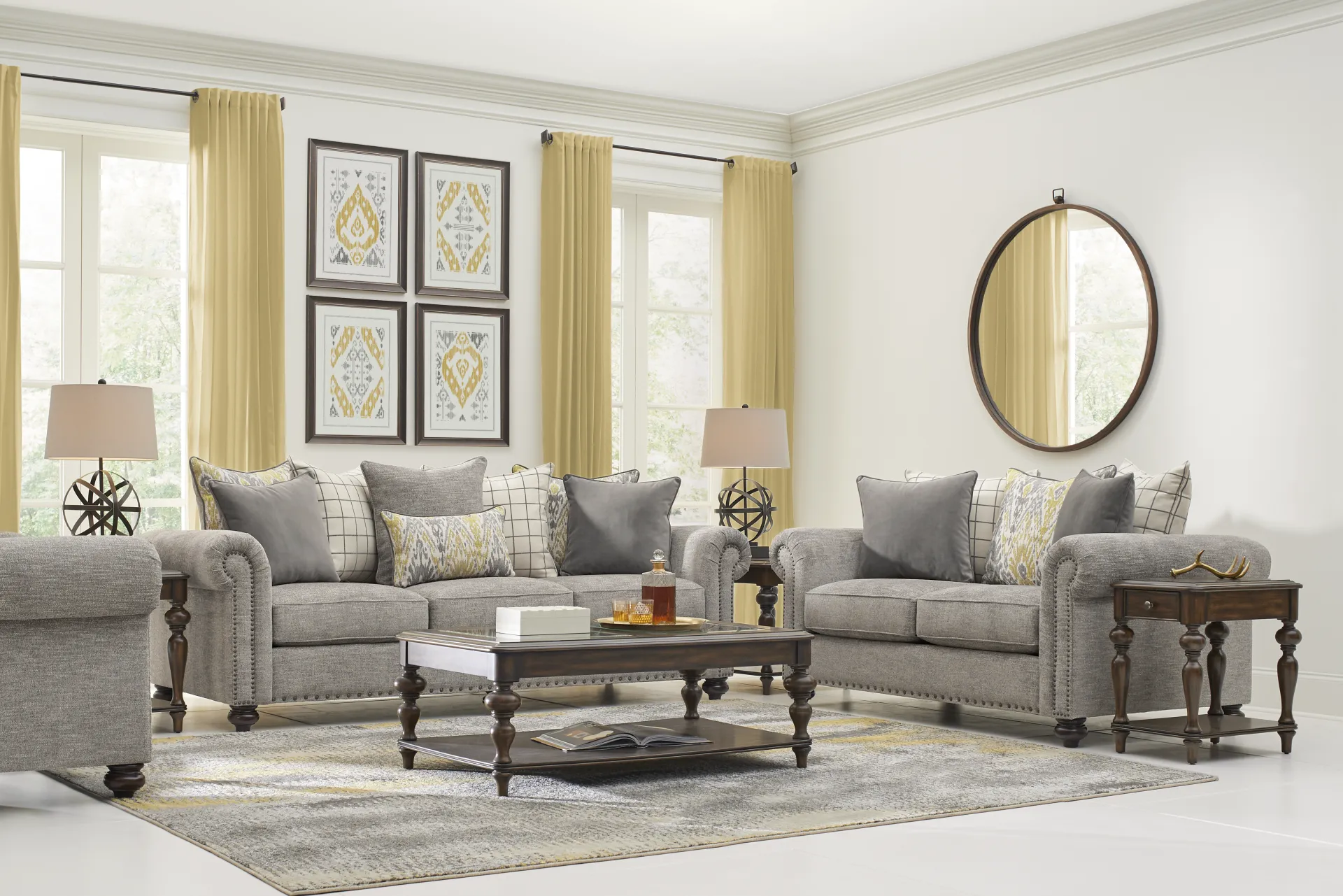 Greenwood Gray Sofa - Image 1