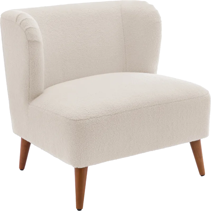 Maier White Accent Chair