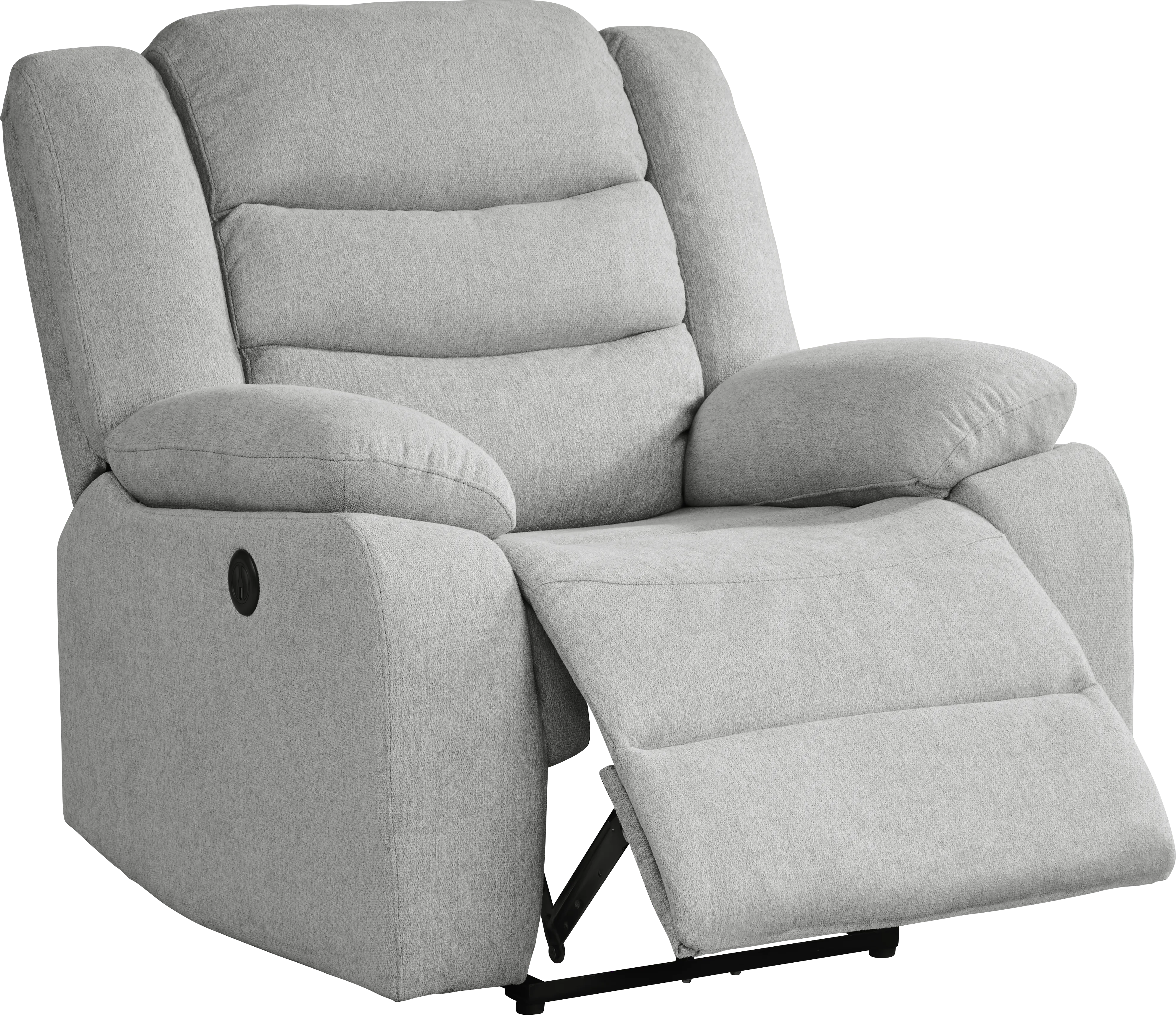 Swansea Gray Power Recliner - Thumbnail - Image 1