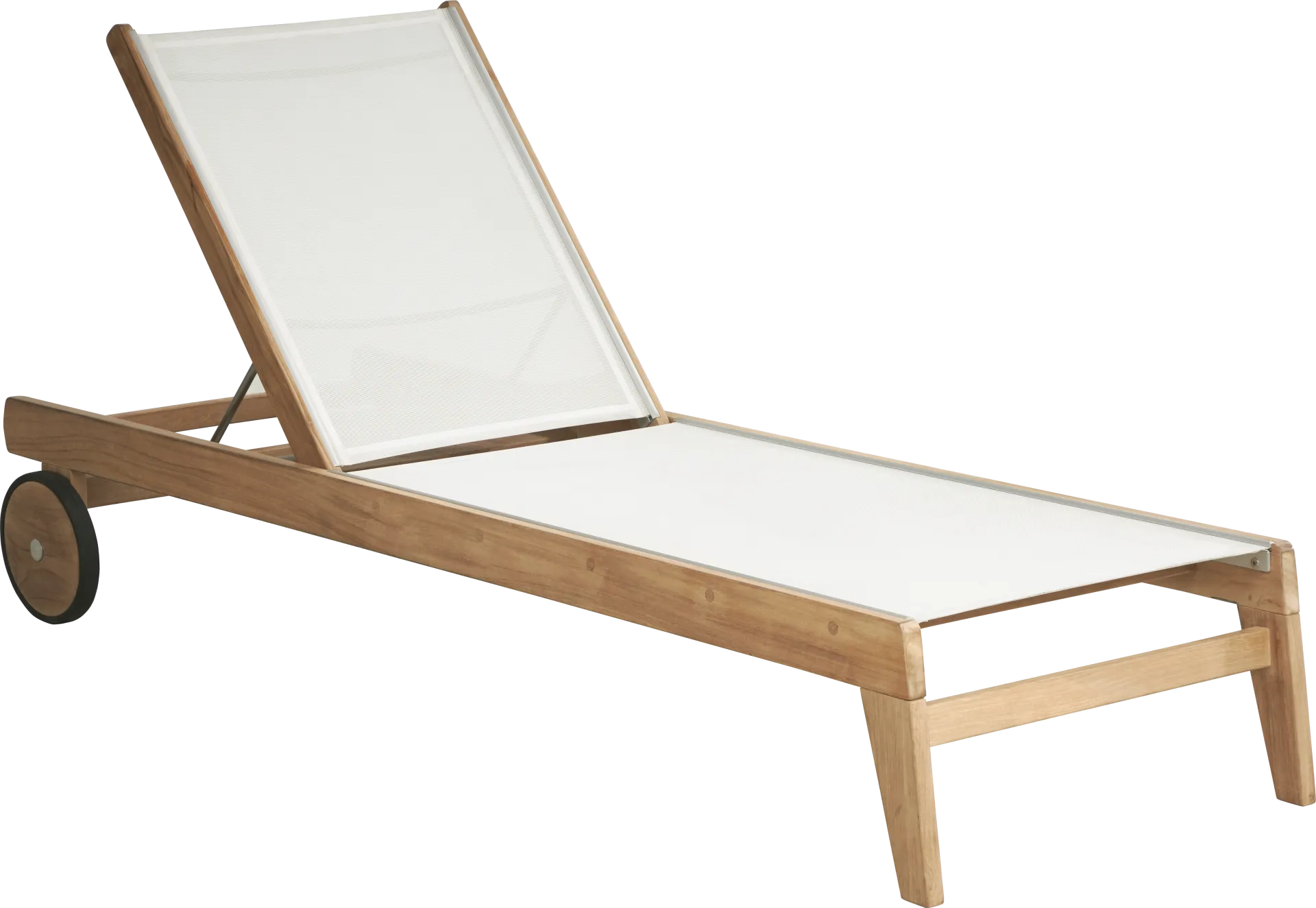 Pleasant Bay Teak Outdoor Chaise - Image 1