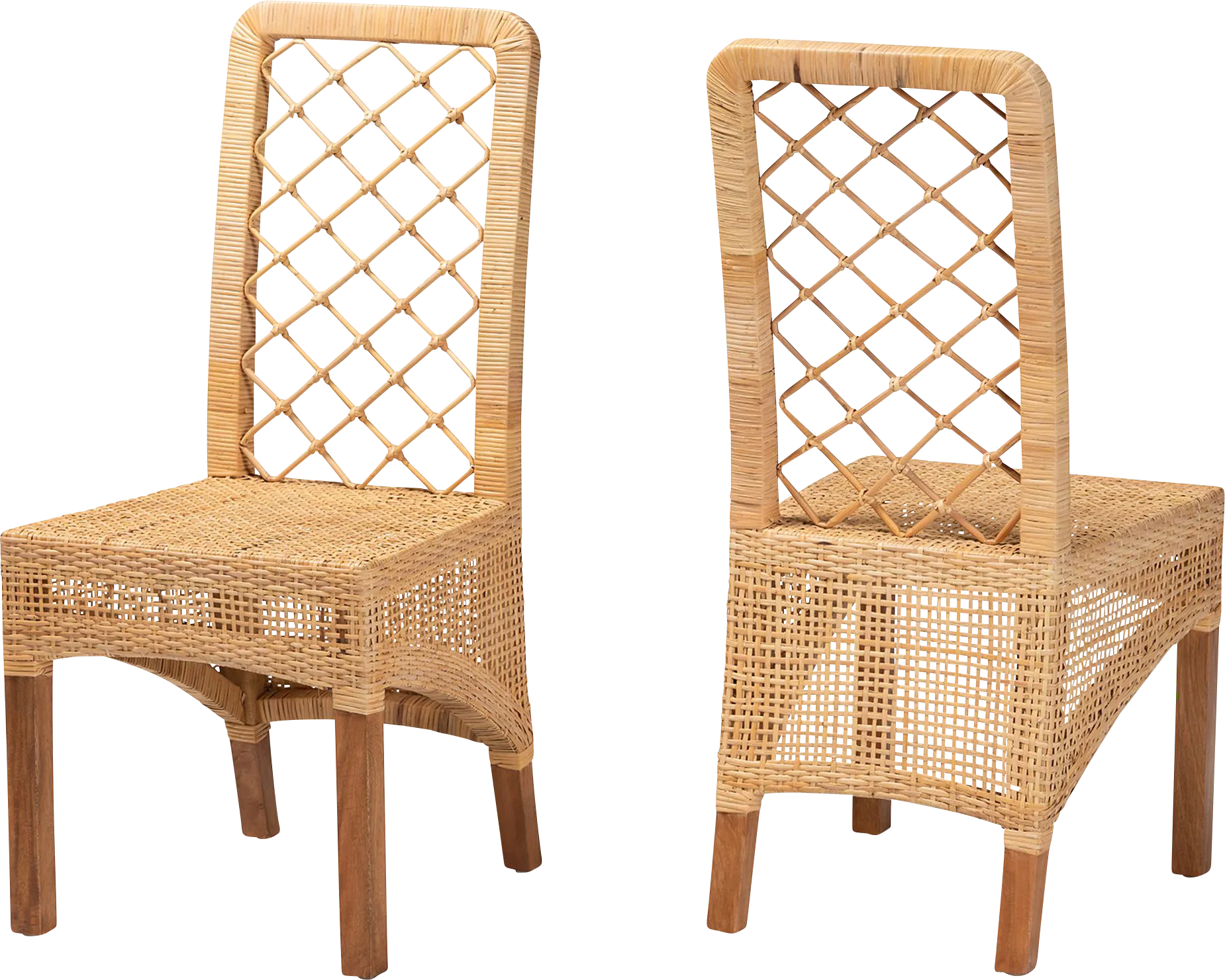 Aliono Brown Side Chair, Set of 2 - Thumbnail - Image 1