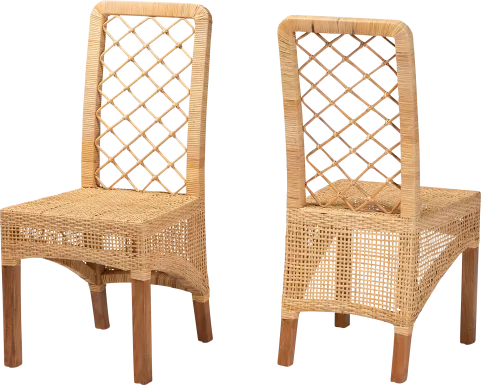 Aliono Brown Side Chair, Set of 2