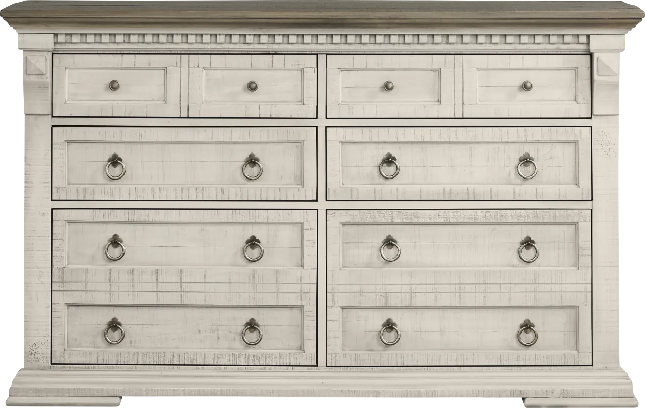 Crestwell Manor White Dresser
