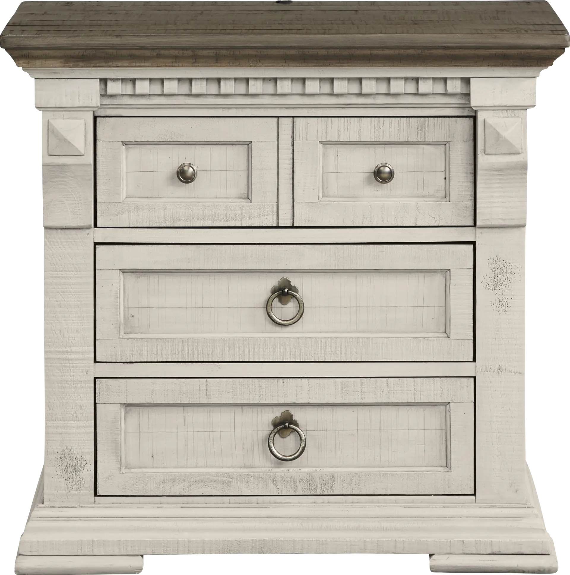 Crestwell Manor White Nightstand