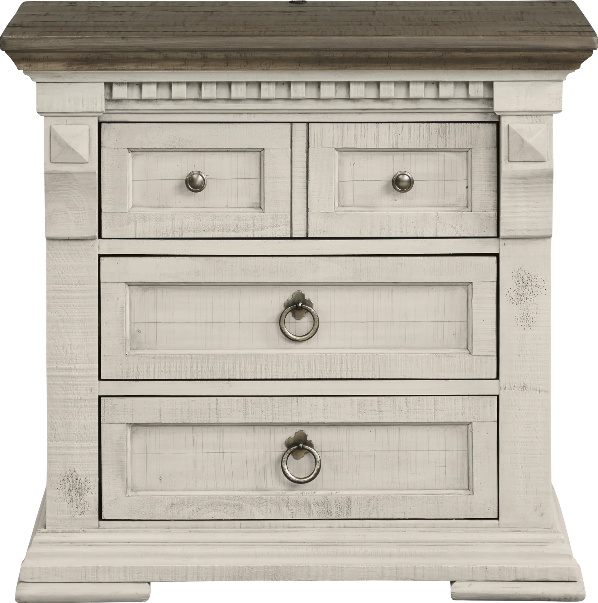 Crestwell Manor White 7 Pc Queen Upholstered Bedroom - Image 11