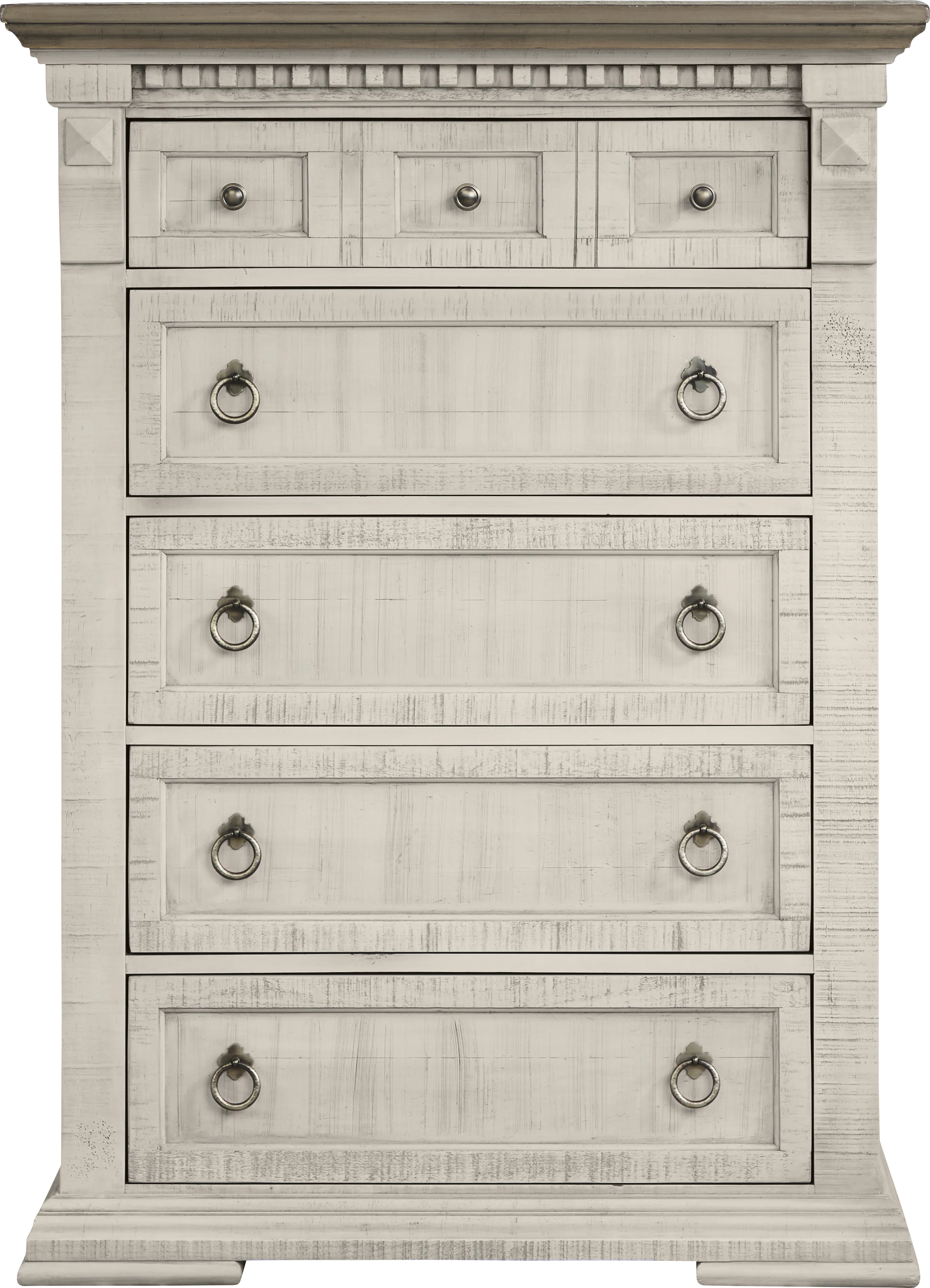 Crestwell Manor White 5 Pc Queen Upholstered Bedroom - Thumbnail - Image 6