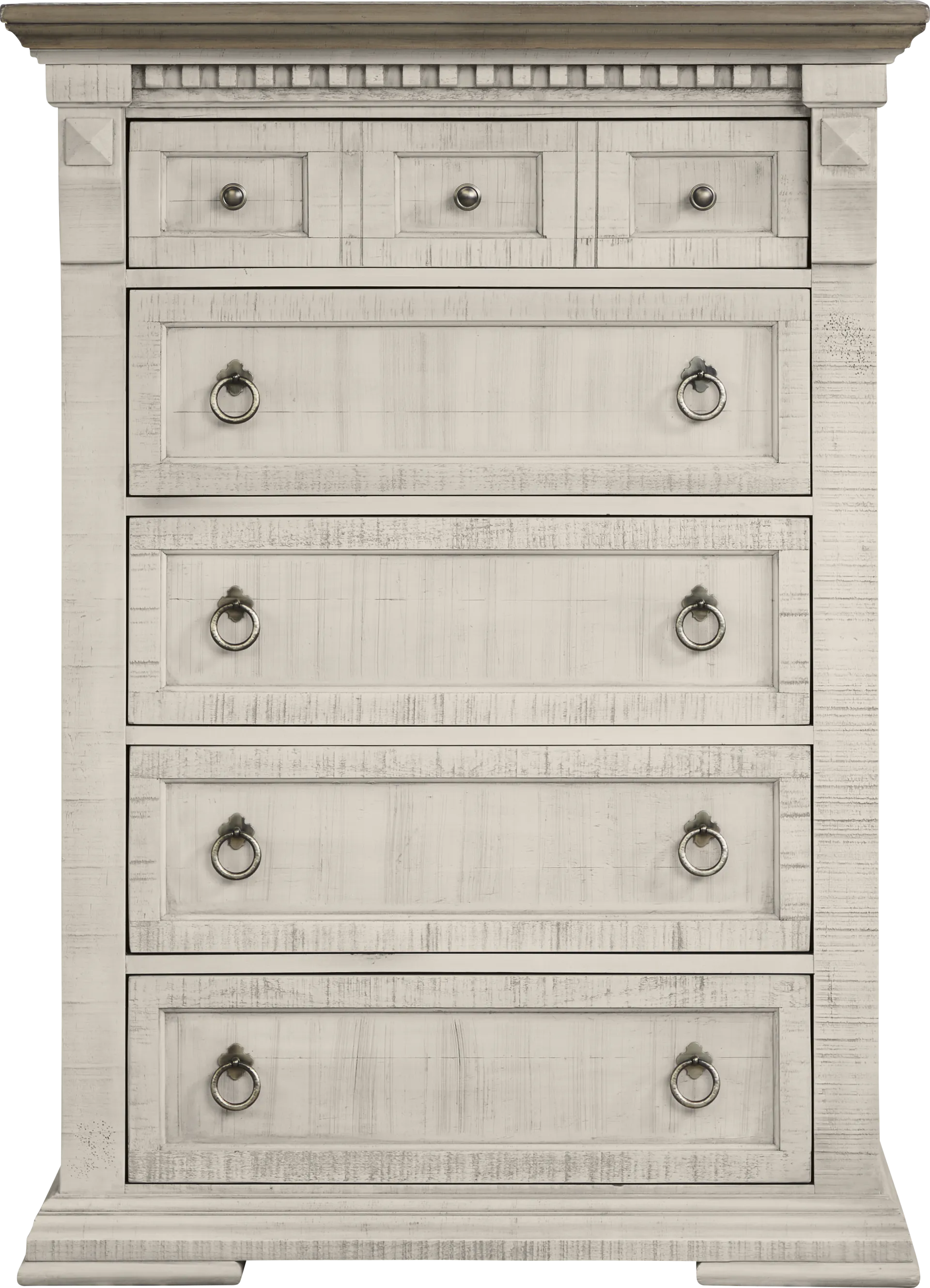 Crestwell Manor White 5 Pc Queen Upholstered Bedroom - Image 6